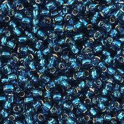 トーホー 8/0ラウンドビーズ  日本製シードビーズ  （23bd）アクアシルバー裏地  3mm  穴：1mm  約222個/10g&nbsp;X-SEED-TR08-0023BD