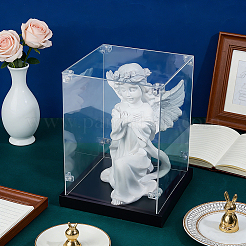 Acrylic Minifigure Display Cases with Black Base&nbsp;ODIS-WH0030-314B