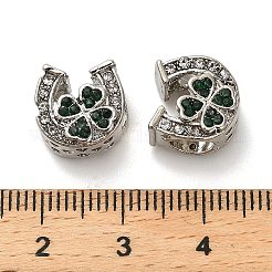 Alloy Rhinestone European Beads&nbsp;FIND-Q115-09P