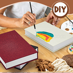 3Pcs 3 Colors Book Shaped Linen Magnetic Storage Boxes&nbsp;CON-GW0001-04