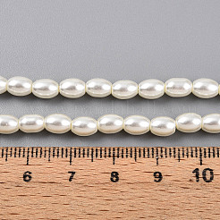 Baking Paint Pearlized Glass Pearl Bead Strands&nbsp;X-HY-T002-01C-02