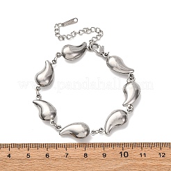304 Stainless Steel Teardrop Shape Link Bracelets for Women&nbsp;BJEW-L706-05P