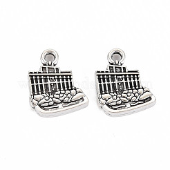Tibetan Style Alloy Charms&nbsp;TIBEP-N011-016