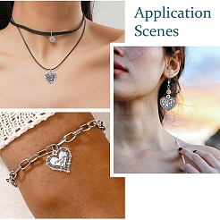 45Pcs 15 Styles Tibetan Styles Alloy Pendants&nbsp;FIND-YW0005-09