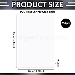 PVC熱収縮ラップバッグ50個  長方形  透明  43x28x0.01cm&nbsp;ABAG-WH0045-83A