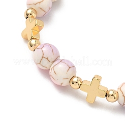 6Pcs 6 Colors Heart with Eye Alloy Enamel Charm Bracelets&nbsp;BJEW-JB12287