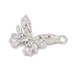 Brass Micro Pave Cubic Zirconia Pendants&nbsp;KK-Z094-15P