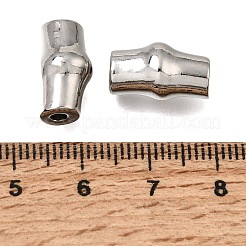 真鍮ビーズ  竹  プラチナ  15x8.5mm  穴：2mm&nbsp;KK-N290-29P