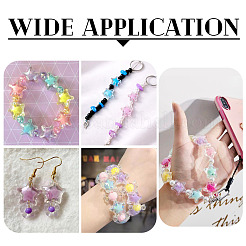 100Pcs Transparent Acrylic Beads&nbsp;OACR-TADJ0001-24