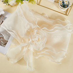 シフォンショール  女性用ラップ  ベージュ  1780x250mm&nbsp;AJEW-WH20054-037B