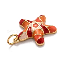 Brass Enamel Pendants&nbsp;KK-O140-09G