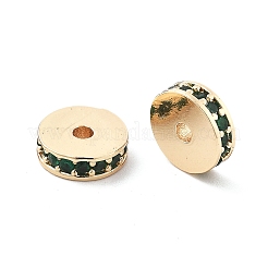 Brass Micro Pave Cubic Zirconia Beads&nbsp;KK-R216-15KCG-02