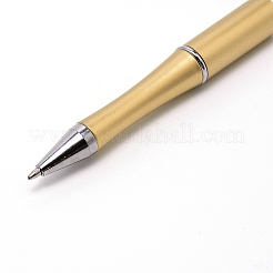 プラスチック製のビーズのペン  プレスボールペン  diyギフトペン  事務用品用  ライトカーキ  150x11.5mm&nbsp;AJEW-WH0129-80A