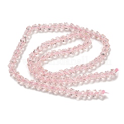 電気メッキガラスビーズセット  パール光沢メッキ  多面カット  スター  ピンク  3x4x4mm  穴：1mm  約98個/連  12.60''（32センチメートル）&nbsp;GLAA-Q105-02R