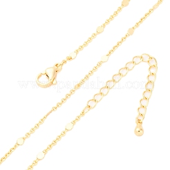 1MM Brass Cable Chain Necklace for Women Men&nbsp;KK-P302-02G