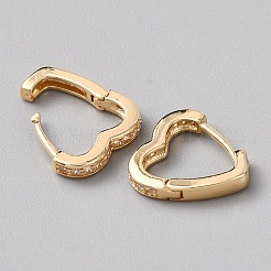 Brass Hoop Earrings&nbsp;EJEW-WH0023-13G