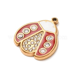 304 Stainless Steel Rhinestone Pendants&nbsp;RB-CBA862B-01G