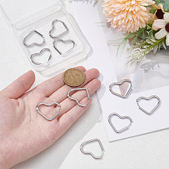 6 Pairs 3 Styles 304 Stainless Steel Hoop Earrings&nbsp;EJEW-UN0003-29C