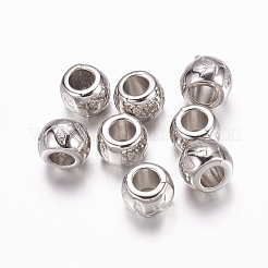 CCB Plastic European Beads&nbsp;CCB-F006-02P
