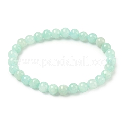 Natural Yellow Jade Beaded Stretch Bracelet&nbsp;BJEW-P209-26-6mm