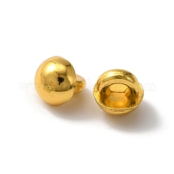ミニ合金シャンクボタン  1穴  キノコ  diyの人形の服  ゴールドカラー  4x4mm  穴：1.2mm&nbsp;BUTT-WH0029-07G