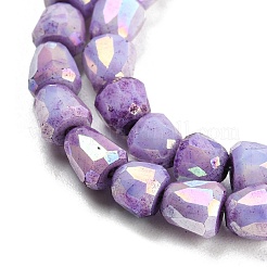 Electroplate Glass Beads Strand&nbsp;GLAA-G088-03-01F