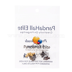 Mixed Color Oval Brass Magic Magnetic Clasps with Loops for Jewelry Making&nbsp;KK-PH0012-15-NF