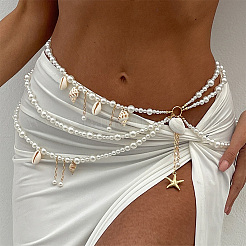 5Pcs Chain Belt & Necklaces & Braelets & Resin Alligator Hair Clips Sets&nbsp;SJEW-ME00003