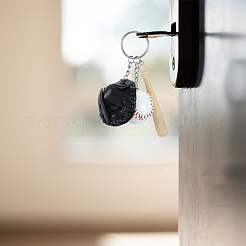 1Pc PU Leather Keychain&nbsp;AJEW-CL0001-08A
