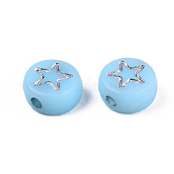 Opaque Mixed Color Acrylic Beads&nbsp;MACR-T038-10-S