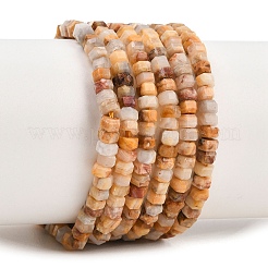 Natural Crazy Agate Beads Strands&nbsp;G-G345-C04-2x4mm