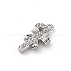 Christmas Series Brass Micro Pave Cubic Zirconia Pendants&nbsp;KK-Q010-01P-02