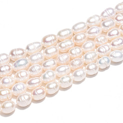 Natural Cultured Freshwater Pearl Beads Strands&nbsp;PEAR-N012-05Y-01