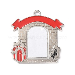 Christmas Themed Sublimation Blank Alloy Pendant Decorations&nbsp;DIY-L070-01C
