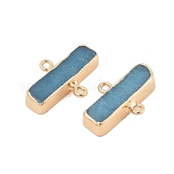 Dyed Natural White Jade Connector Charms&nbsp;G-N344-05A