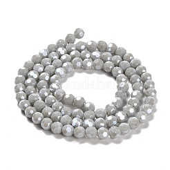 Electroplate Opaque Glass Beads Strands&nbsp;EGLA-A035-P6mm-A22