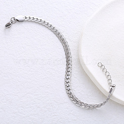 Titanium Steel Couple Bracelet Minimalist Stylish Trendy Unisex Accessory&nbsp;QL0447