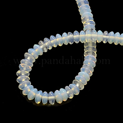 ロンデルオパールビーズ連売り  6~7x3~4mm  穴：1mm  約124個/連  15.7インチ&nbsp;G-Q447-22