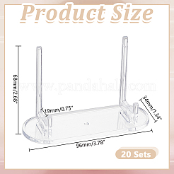 Plastic Coin Display Stands&nbsp;ODIS-WH0001-95