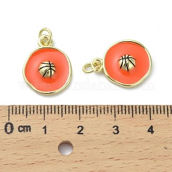 Brass Enamel Pendants&nbsp;LS-KK-D384-01G-01