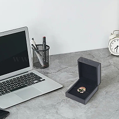 Rectangle PU Leather Badge Storage Boxes&nbsp;CON-WH20008-20A