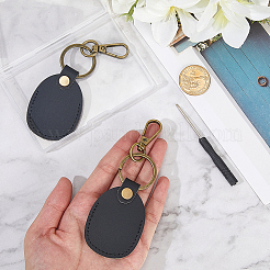 2Pcs PU Imitation Leather Keychains&nbsp;AJEW-CL0001-55B