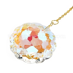 Quartz Crystal & Alloy Suncatchers&nbsp;HJEW-Z009-02A