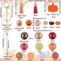 DIY Iron Beadable Bar Keychain Making Kit for Thanksgiving Day&nbsp;DIY-SC0025-17