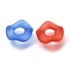 Frosted Transparent Acrylic European Beads&nbsp;AC-CBA9284-05