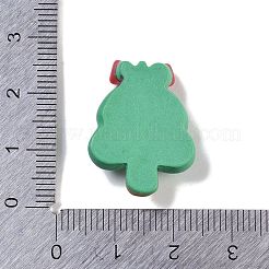 樹脂カボション  クリスマステーマ  クリスマスツリー  24.5x18.5x7.5mm&nbsp;RESI-H162-08I