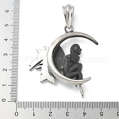 304 Stainless Steel Pendants&nbsp;STAS-B077-02AS-01