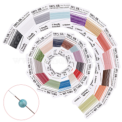 24Pcs 24 Colors Pure Silk Cord&nbsp;OCOR-BBC0001-05
