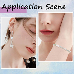 2 連売り天然淡水貝ビーズ 連売り  ムーン  貝殻色  11.5~12x8~9x2~3mm  穴：0.8~0.9mm  約34~35個/連  15.16~15.75インチ（38.5~40cm）&nbsp;SHEL-SC0001-41