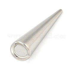 CCBプラスチックペンダント  コーン  カン付き  プラチナ  34.5x9.5x9.5mm  穴：3~5.5mm&nbsp;CCB-D278-13P